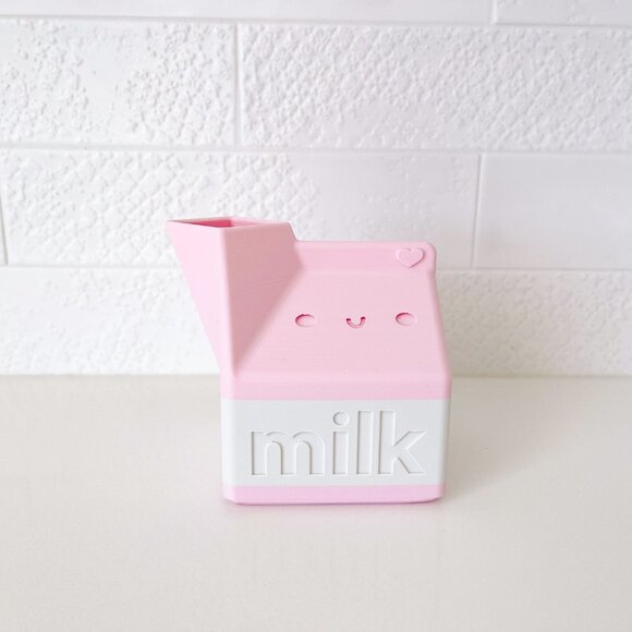 milk carton pencil holder // desk decor //play room decor - Picture 4 of 9